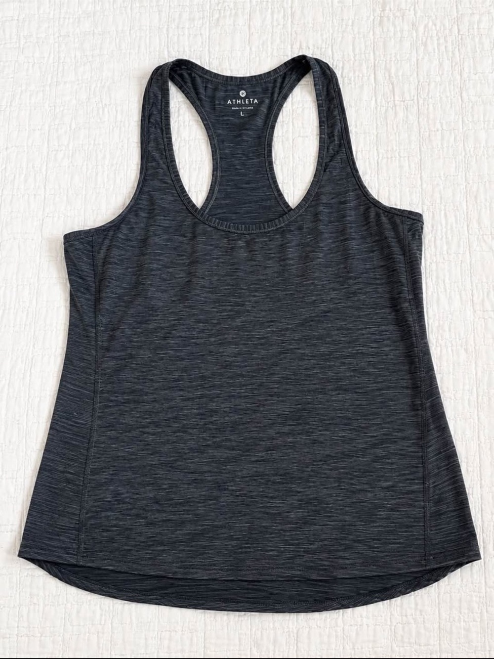 Athleta Charcoal Racerback Performance Tank